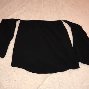 Off the shoulder belled sleeve top